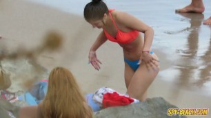 Amateur Beach Hot Thong Bikini Linet Teen Voyeur Amateur Video