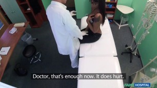 Fake Hospital Black Babe Has Pussy Inspected