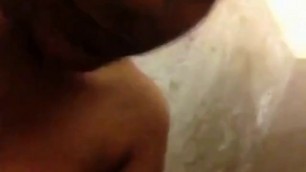 Indian wife gets naked on cam and licks fat cock of her hubby while filming