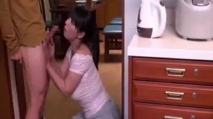 Eat mommys pussy japan mom and son in the kitchen