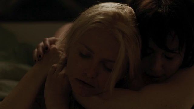 Alexandra Breckenridge nude Whitney Able lesbian sex scene nude Dark 2015