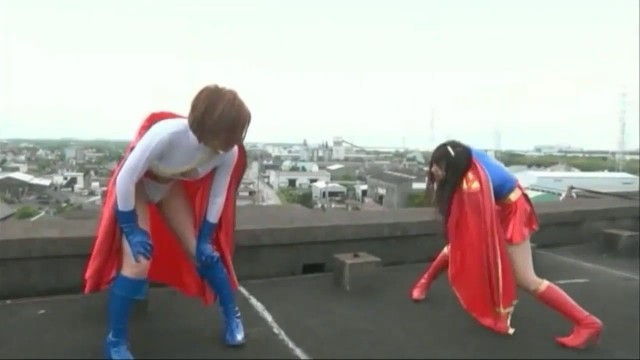 superheroine Accel Girl VS Power Woman Defeat of Justice