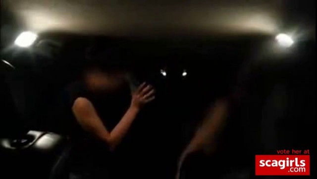 Cuckold drives car and his wife fucking the bull at the back