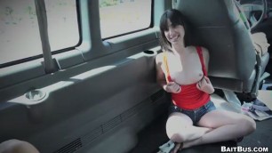 Bait Bus Amazing Blowjob - blonde angel And bareback