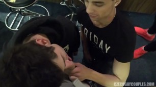 CZECH gay COUPLES guy fucked in a bar 10