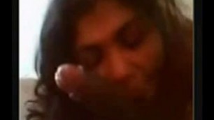 Sri Lankan girl sucking dick homemade blowjob