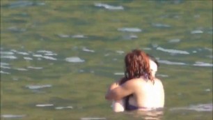 Amateur couple playing at beach - Madeira Island - Seixal