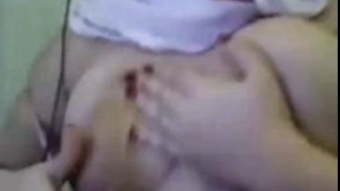 Palestine Arab Hijab Girl show her Big Boobs in Webcam