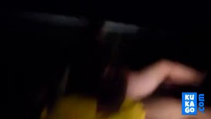 Cuckold girl outdoor groped by stranger