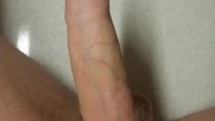 lad playing with his uncut cock - nice long foreskin!