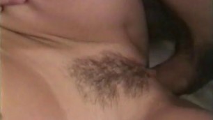 Hairy cock gets devoured by her cunt 