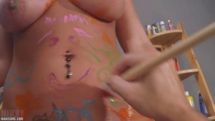 Nude Big Tits Nikki Sims Pussy Paint