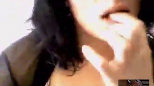 Cute girl like my dick and my cum on cam