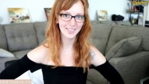 Red-haired girl in glasses minxymaeve