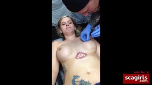 Nipple piercing fun