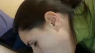 My girl is sucking my dick on webcam