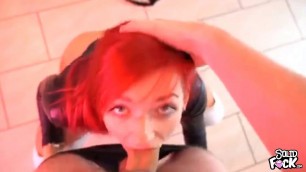 Sexy Redhead German Gets Her Tight Ass Pounded Hard And Creampied