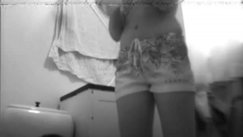 18 year old stepdaughter in changing room.