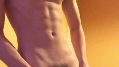 Lean Teen Shows Off His Hard Dick