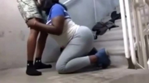 Fucking In Public Staircase