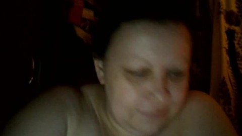 Hot Russian mature mom Maria play on skype