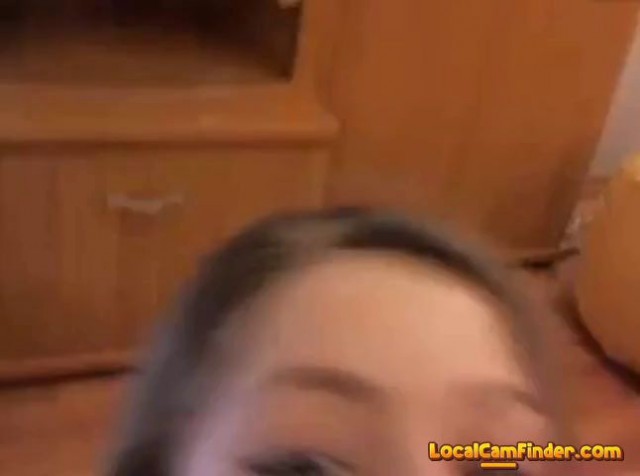 Webcam girl licks ass and get cumshot