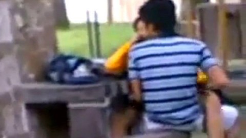 Paki indian public sex on bench