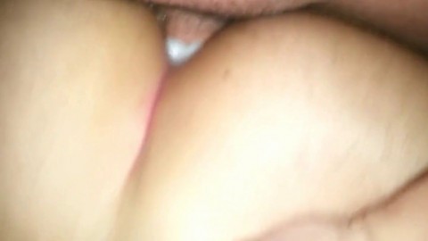 Fucking a friend with hard cock. close up