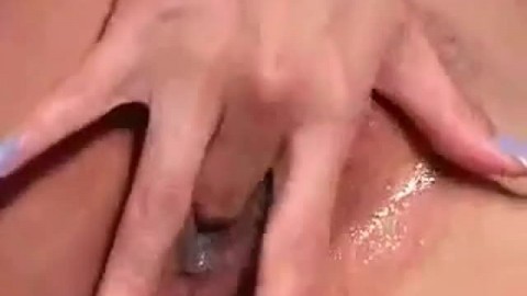 Asian Chick Fingers Creamy Pussy