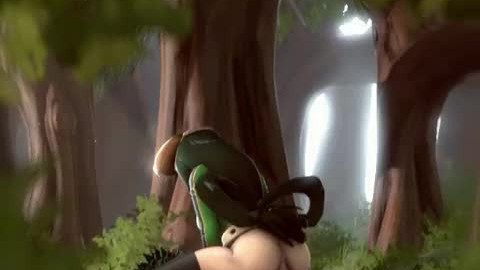 My Hero Academia Tsuyu and Deku caught fucking in the woods (GreatM8)