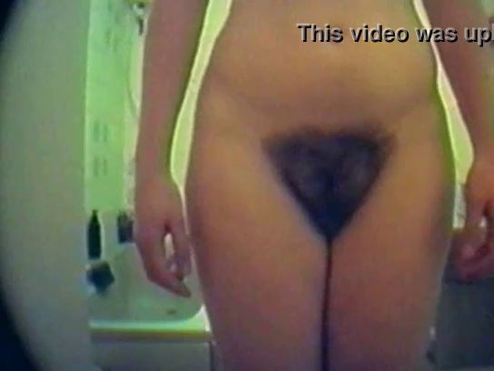 Very Hairy Pussy Girl with ODd Sized Saggers Caught 2