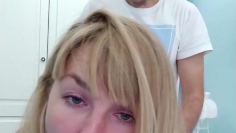 Kinky Selfie - Dominant Milf shooting selfie video on phone. He deserved a fuck after pussy licking