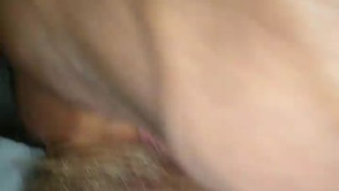 Black Dick fucking young white hairy pregnant teen pussy makes her cum