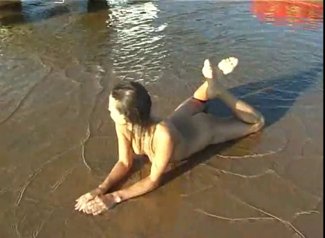 Spy nude girl picked up by voyeur cam at nude beach, Fanciful pic