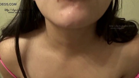 Self sucking engorged tits