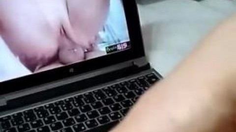 Morning Orgasm while Masturbating and Watching Porn