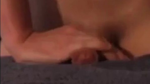 Towel humping cumshot