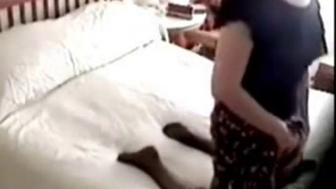 Hidden cam of my mom masturbating on bed 3