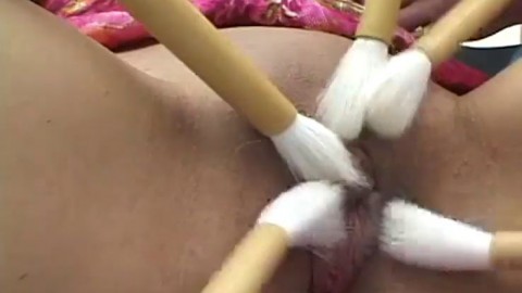 Furry Japanese pussy shaved clean and fucked by guys