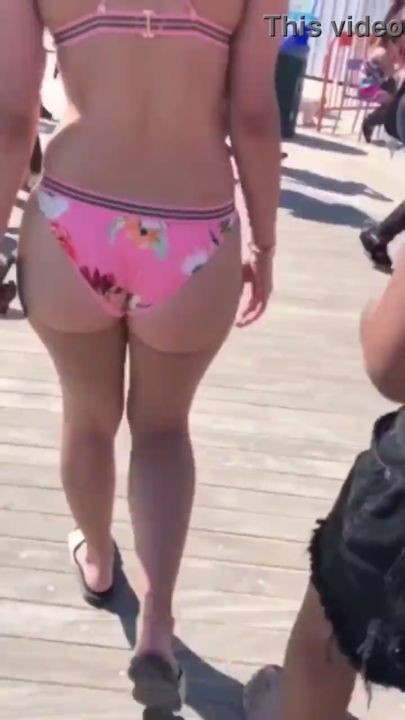 Teen walking on the beach candid ass creepshot, Vi2son21or