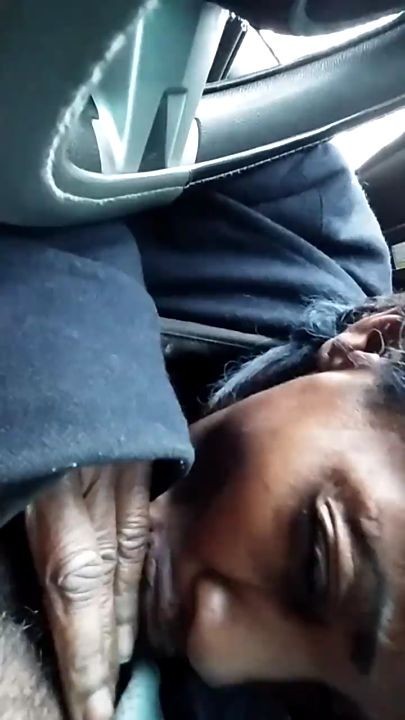 Deepthroat gumjob in car with cum swallowed throatpie