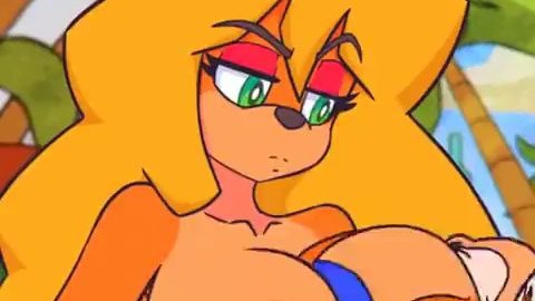 Crash Bandicoot Loves Tawna's Huge Tits