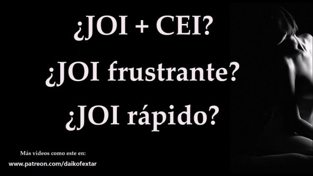 Audio Español. JOI CEI, Frustración o Rapidez, Juego Para Masturbarse.