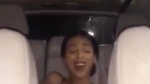 Ebony Pretty slim freak squirting in her car masturbation, Jamergue -  PeekVids
