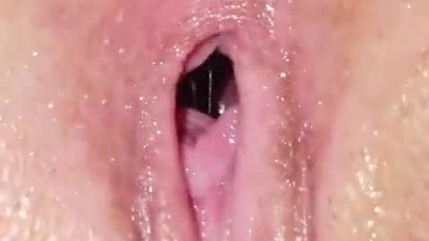 Closeup gaping pussy
