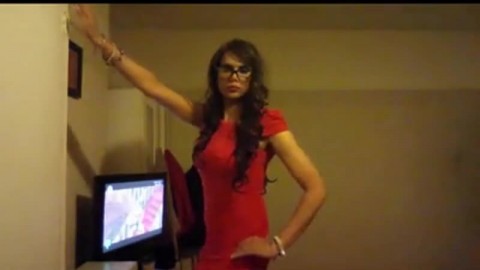 KaylaGirl80 - Crossdresser in Red Dress