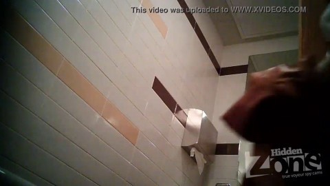 Successful voyeur video of the toilet. View from the two cameras.