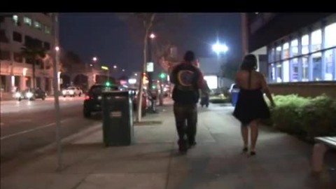 Fat black ghetto street whore fucked