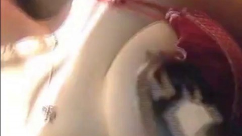 Sex with my big boobs girlfriend in lingerie.