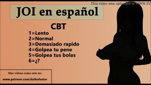 JOI en español, especial CBT juego dados y tortura.